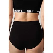 POMIRISHI BAMBOO UNDERWEAR Ženske duboke slip gacice, Crne