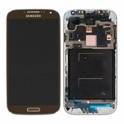 Samsung Galaxy S4 i9506 LTE - LCD zaslon + steklo na dotik + okvir (rjav) - GH97-15202E Genuine Service Pack