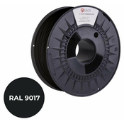 C-Tech tiskalna struna PREMIUM LINE ( filament), PLA, transportna črna, RAL9017, 1,75mm, 1kg