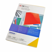 Karton za vezavo a4 1/100 gbc črn svetleč 250g ce020010 GBC-POTROŠNI