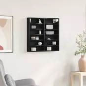 Ormar za izlaganje s policom Zidne Crni hrast 60 x 8,5 x 58 cm