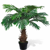 vidaXL Umjetno stablo Cycus palme s loncanicom, 80 cm