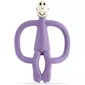 Matchstick Monkey Teething Toy and Gel Applicator grizalo s krtačko 2v1 Purple 1 kos