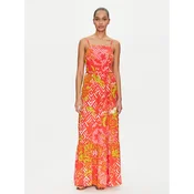 Gaudi Poletna obleka 511BD15015 Oranžna Regular Fit