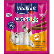 Vitakraft Cat Stick mini s puranom in jagnjetino 3 kosi + 1 kos za darilo