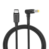 Kabel za punjenje TYPE-C na BARREL JACK 5,5 mm x 2,5 mm, 100 W, PD, s izlazom od 20 V za Canon SELPHY pisace