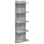 vidaXL vidaXL Stenska polica Siva Sonoma 30 x 15 x 100 cm Inženirski les, (5000307304)