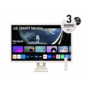 LG Monitor 32SR50F-W 32 IPS 1920x1080 60Hz 8ms GtG HDMIx2, USB zvucnici VESA smart bela (32SR50F-W.AEU)