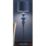 Casa Padrino luxury Art Deco floor lamp blue A� 50 x H. 180 cm - Round Art Deco floor lamp with aluminum lampshade - Luxury floor lamps - Luxury quality - Made in Italy