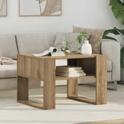 Vidaxl Klubska miza Umetni hrast 66 x 53 x 45 cm Konstruiran les