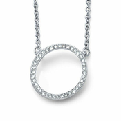 Očarljiva ogrlica z obeskom v obliki kroga Circle 32146.R