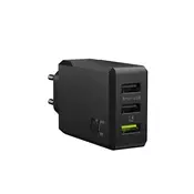 Green Cell 3-port charger GC ChargeSource3 3xUSB 30W with fast charging Ultra Charge i Smart Charge (CHARGC03)
