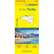 Sicily - Michelin Local Map 365