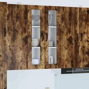 Vidaxl Stenska kuhinjska omarica Dimljeni oreh 60 x 31 x 100 cm