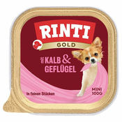 Rinti Gold Mini Adult telečje in perutninsko meso v posodici 100 g
