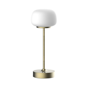 LED prigušiva dodirna stona lampa RIMINI LED/2W/5V USB 2000 mAh zlatna/bela