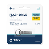 USB 3.2 Flash drive 64GB PLATINET PENDRIVE K-Depo - Metal UDP