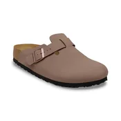 Birkenstock Boston Syn 2.0 Birko-Flor Nubuk Clogs mocca