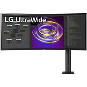 Monitor LG ERGO 34WP88CP-B 34/IPS,21:9,zakrivljen/3440x1440/60Hz/5ms GtG/HDMIx2,DP,USB/visina/crna