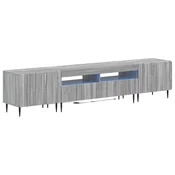 vidaXL 5-delna LED TV omarica Siva Sonoma Inženirski les