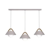Zavesni lestenec z obesnim kablom FUNDA 3xE27/15W/230V kremast