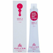 Kallos KJMN boja za kosu s keratinom, kolagenom i arganovim uljem nijansa 0.88 Blue (Cream Hair Colour 1:1.5) 100 ml