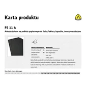 KLINGSPOR PS11A mokri brusni listi s papirnato podlago 230 mm x 280 mm, 1500 g, 50 kosov