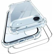 shumee Oklepni ovitek za Apple iPhone 17 AIR, prozoren, odporen proti udarcem + 2x9h steklo