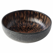 Skleda za kosmiče BRONZE CONVERGING, 15 cm, rjava, keramika, MIJ