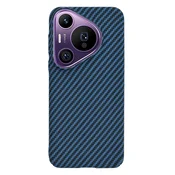 Trden TPU ovitek Techsuit Carbonite FiberShell za Huawei Pura 70 Pro - cyan