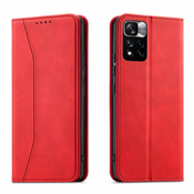 Magnet Fancy preklopna torbica za Xiaomi Redmi Note 11: crvena - Xiaomi Redmi Note 11 4G - Hurtel