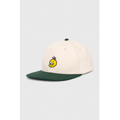 Pamučna kapa sa šiltom Hummel hummel X The Looney Tunes boja: zelena, s aplikacijom, 225365