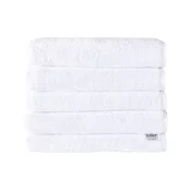 Set 5 belih bombažnih brisač 70 x 140 cm EMI