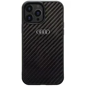 Maska Audi Carbon Fiber iPhone 13 Pro Max 6.7 crni tvrdi omot AU-TPUPCIP13PM-R8/D2-BK (AU-TPUPCIP13PM-R8/D2-BK)
