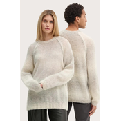 Volnen pulover A.P.C. pull mavericks bež barva, WPABI.M23396