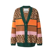 Essentiel Antwerp Pletena jopa KAUDI kapučino/temno zelena/oranžna/črna