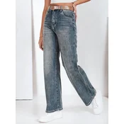 Jeansy damskie wide leg niebieskie Dstreet