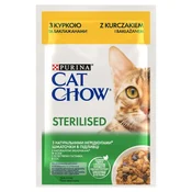 Purina Purina Cat Chow Sterilised Piščanec z Melancanom, Mokra hrana za mačke, 85 g