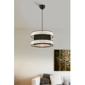 Opviq Luster Halo, 40x40cm, Antracit-beli