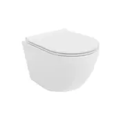 Mexen Lena wc školjka Rimless s počasnim zapiranjem slim, duroplast, bel sijaj - 30220500