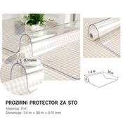 KMT PVC Stolnjak, 30 m, Providna