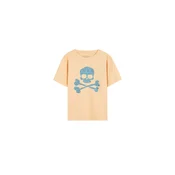 Scalpers Majica Ikat Skull azur/breskev
