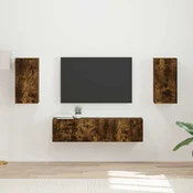 vidaXL 2 pcs Dimljeni oreh