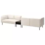 LILLEHEM Modul. sofa 4-sed s pom. stocicem, Vissle bež/metal