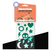 Movolux visoko odsevne nalepke Space Race, zelene