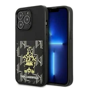 Karl Lagerfeld Ovitek Karl Lagerfeld Cardlot za iPhone 13 Pro, črne barve