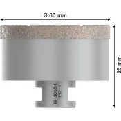 Vrtalna krona PRO Ceramic dry, 80 x 35 x 22,23 mm