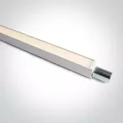 BIJELA LED LINEARNA SVJETILJKA ZA Plug & Play ŠINE 32W CCT 48V IP20 DALI DM42100PCL/W/V