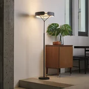 OSRAM LED-stoječa svetilka Decor Curve Felt, siva, filc, 3.000 K - Dnevna soba/jedilnica - Sodobni - temno siva - Tkanine/tekstil