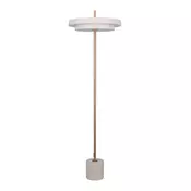 Trio Lighting LED stoječa svetilka Keaton, svetlo siva, višina 138 cm, kovina, CCT - Dnevna soba / jedilnica - svetlo siva, bela